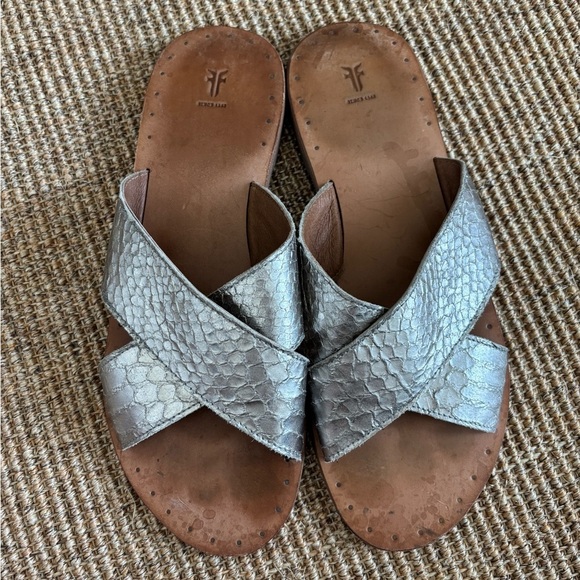 FRYE Ally Criss Cross womens Slide Sandal - Picture 12 of 13